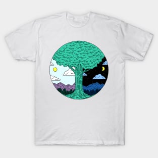 Day and Night Tree T-Shirt